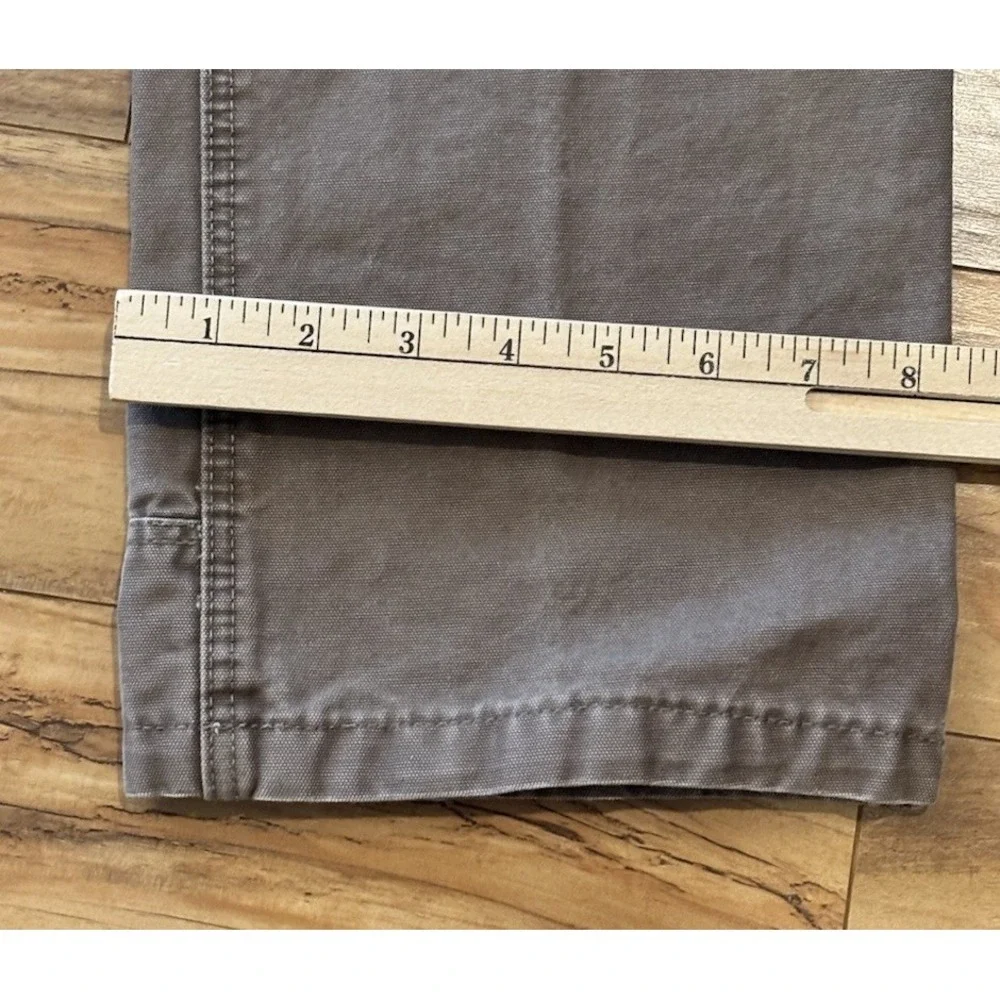 Eddie Bauer Mens 33x28 Brown Heavy Duck Canvas Utility Outdoor Work Pants Gorpco